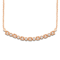 Thumbnail for 14K Rose Gold 1/8 Ct.Tw. Diamond Stackable Necklace