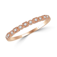 Thumbnail for 14K Rose Gold 1/10 Ct.Tw. Diamond Stackable Band
