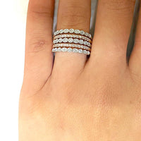 Thumbnail for 14K Rose Gold 1/10 Ct.Tw. Diamond Stackable Band