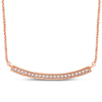 Thumbnail for 14K Rose Gold 1/6 Ct.Tw. Diamond Stackable Necklace