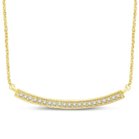 Thumbnail for 14K Yellow Gold 1/6 Ct.Tw. Diamond Stackable Necklace