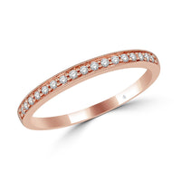 Thumbnail for 14K Rose Gold 1/8 Ct.Tw. Diamond Stackable Band