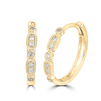 Thumbnail for 14K Yellow Gold 1/10  Ct.Tw. Diamond  Stackable Hoop Earrings