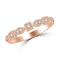 Thumbnail for 14K Rose Gold 1/6 Ct.Tw. Diamond Stackable Band