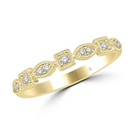 Thumbnail for 14K Yellow Gold 1/6 Ct.Tw. Diamond Stackable Band