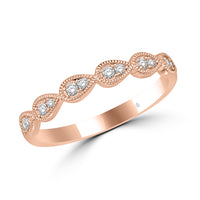 Thumbnail for 14K Rose Gold 1/8 Ct.Tw. Diamond Stackable Band