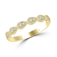 Thumbnail for 14K Yellow Gold 1/8 Ct.Tw. Diamond Stackable Band