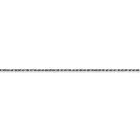 Thumbnail for 14k WG 1.15mm Diamond-cut Machine-made Rope Chain