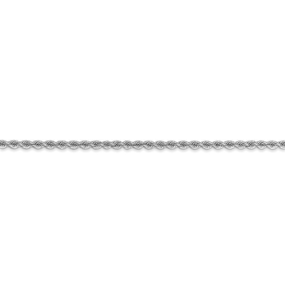 14k WG 2.25mm Regular Rope Chain