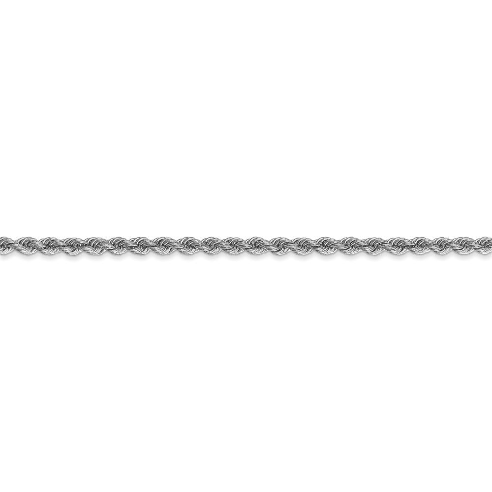 14k WG 2.5mm Regular Rope Chain
