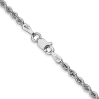 Thumbnail for 14k WG 2.5mm Regular Rope Chain