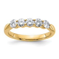 Thumbnail for 14k 3/4ct. G H I True Light Moissanite Band