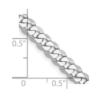Thumbnail for 14k WG 4.75mm Flat Beveled Curb Chain
