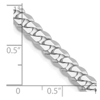 Thumbnail for 14k WG 5.75mm Flat Beveled Curb Chain