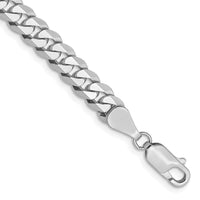 Thumbnail for 14k WG 5.75mm Flat Beveled Curb Chain