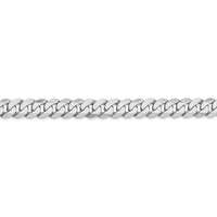 Thumbnail for 14k WG 6.25mm Flat Beveled Curb Chain