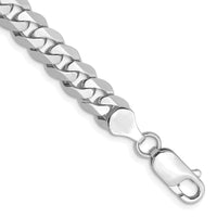 Thumbnail for 14k WG 7.25mm Flat Beveled Curb Chain