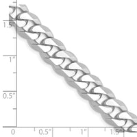 Thumbnail for 14k WG 8.5mm Flat Beveled Curb Chain