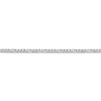 Thumbnail for 14k WG 2.25mm Flat Figaro Chain