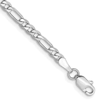 Thumbnail for 14k WG 3mm Flat Figaro Chain