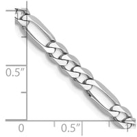 Thumbnail for 14k WG 4.5mm Flat Figaro Chain