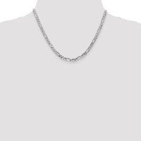 Thumbnail for 14k WG 4.5mm Flat Figaro Chain