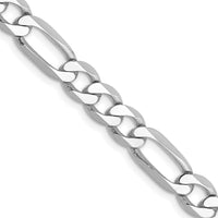 Thumbnail for 14k WG 6mm Flat Figaro Chain