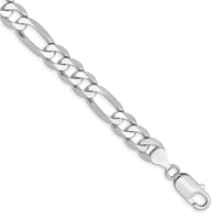 Thumbnail for 14k WG 7.5mm Flat Figaro Chain