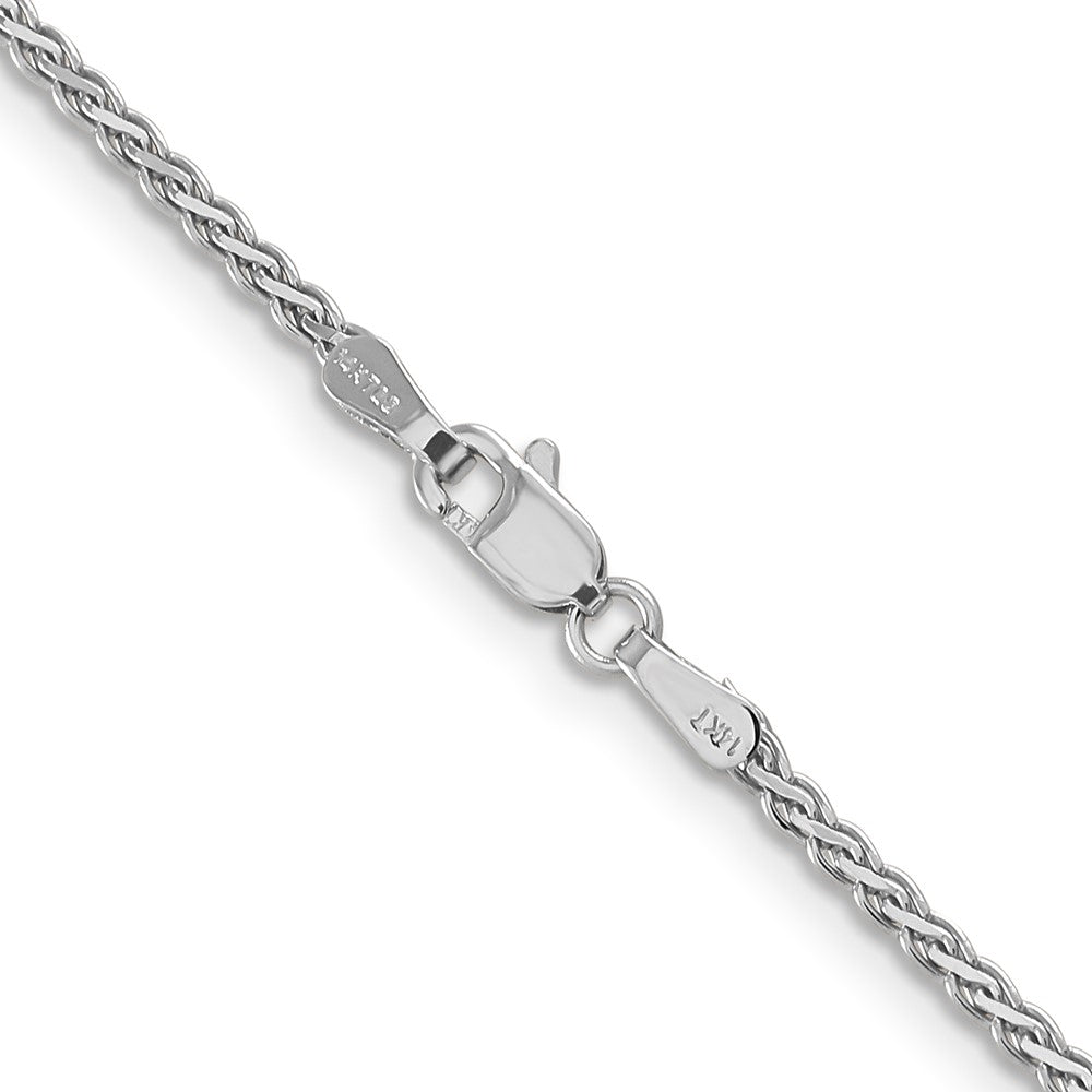 14k WG 1.8mm Flat Wheat Chain