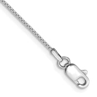 Thumbnail for 14k WG .9mm Box with Lobster Clasp Chain