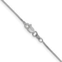Thumbnail for 14k WG .7mm Box with Lobster Clasp Chain