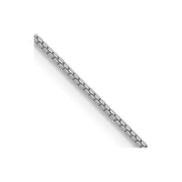 Thumbnail for 14k WG .7mm Box with Lobster Clasp Chain