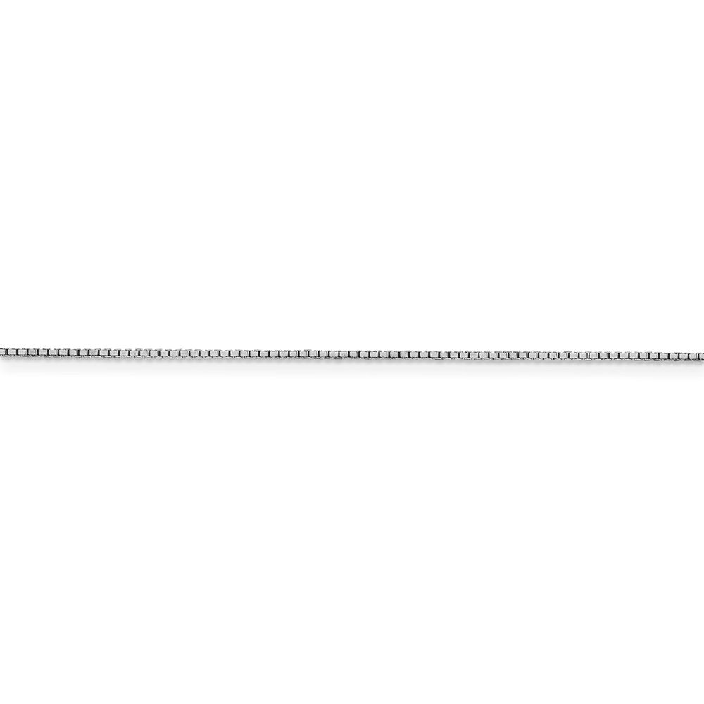14k WG .95mm Box Chain