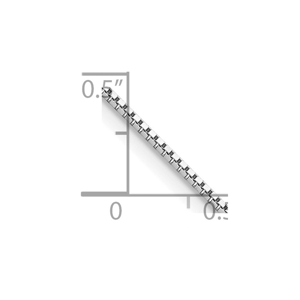 14k WG .95mm Box Chain