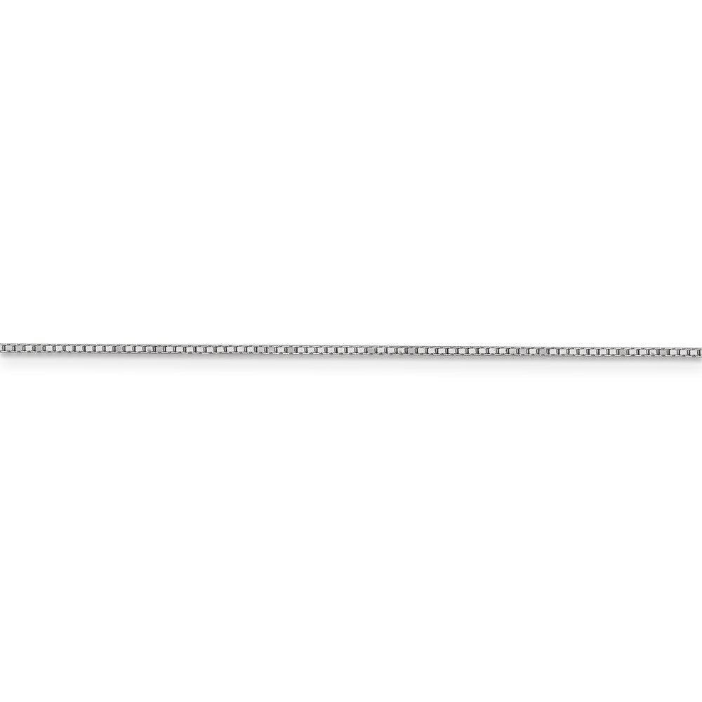 14k WG .9mm Box with Spring Ring Clasp Chain
