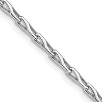 Thumbnail for 14K White Gold 2.75mm Hand-polished Fancy Link Bracelet