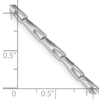 Thumbnail for 14K White Gold 3mm Hand-polished Fancy Link Bracelet