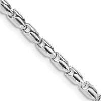 Thumbnail for 14k WG 3mm Fancy Link Chain