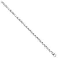Thumbnail for 14k White Gold 4.75mm Polished Fancy Link Chain