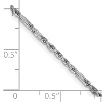 Thumbnail for 14k White Gold 1.8mm D/C Milano Rope Chain