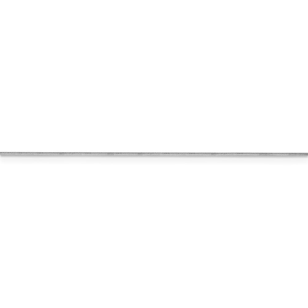 14k WG .7mm Octagonal Snake Chain