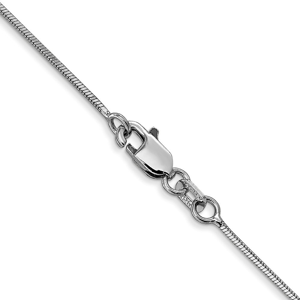 14k WG 1.0mm Octagonal Snake Chain
