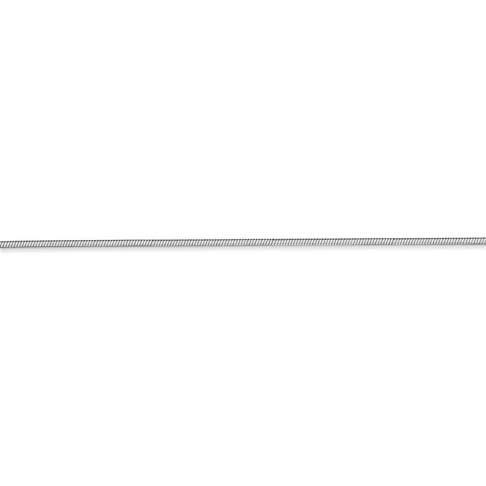 14k WG 1.2mm Octagonal Snake Chain