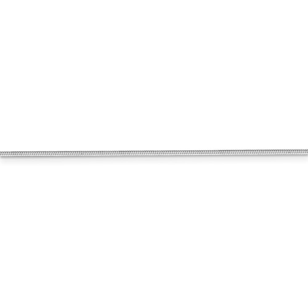 14k WG 1.4mm Octagonal Snake Chain
