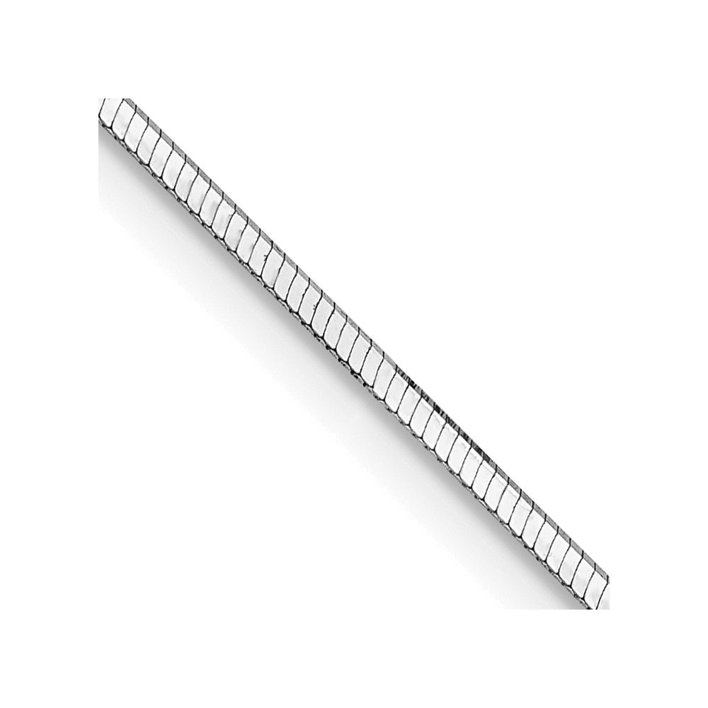 14k WG 1.4mm Octagonal Snake Chain