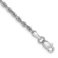 Thumbnail for 14k White Gold 2.25mm Diamond-cut Quadruple Rope Chain