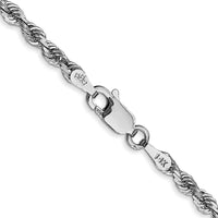 Thumbnail for 14k White Gold 3.0mm D/C Quadruple Rope Chain