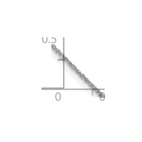 Thumbnail for 14K White Gold .70mm Ropa Chain