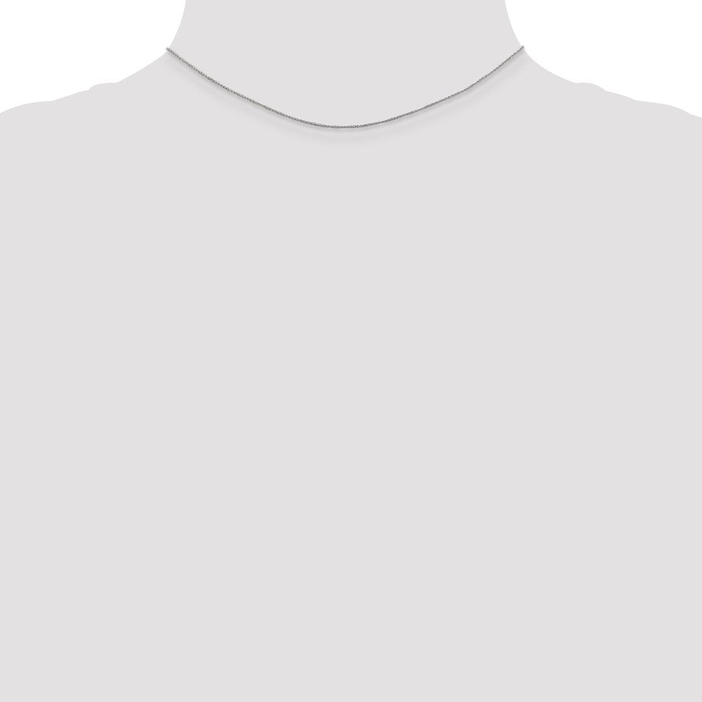 14K White Gold .70mm Ropa Chain