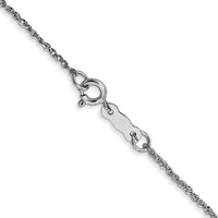 Thumbnail for 14K White Gold 1.1mm Ropa Chain